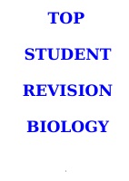 TOP STUDENT REVISION BIOLOGY BOOKLET.doc